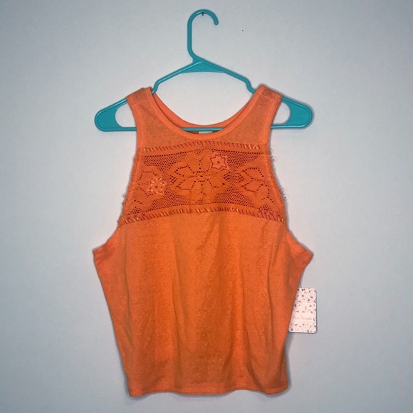 Free People Crochet Tank Top Size Large - Picture 1 of 6
